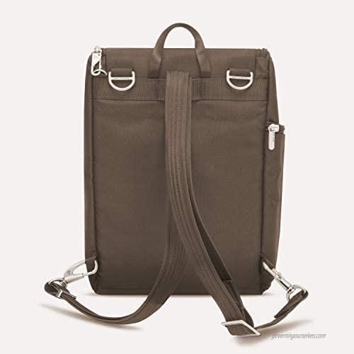 Travelon Anti-Theft-Classic Small Convertible Backpack Nutmeg One Size