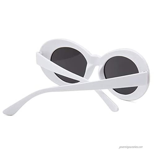 Armear Clout Goggles Oval Mod Retro Vintage Sunglasses Round Lens