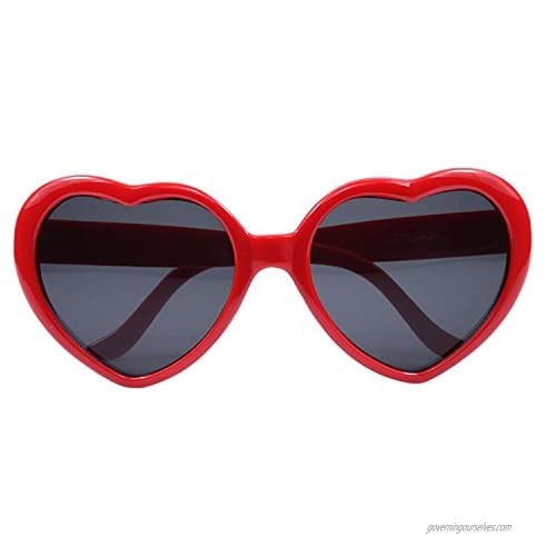 Armear Women Fashion Oversized Heart Shaped Retro Sunglasses Cute Eyewear UV400