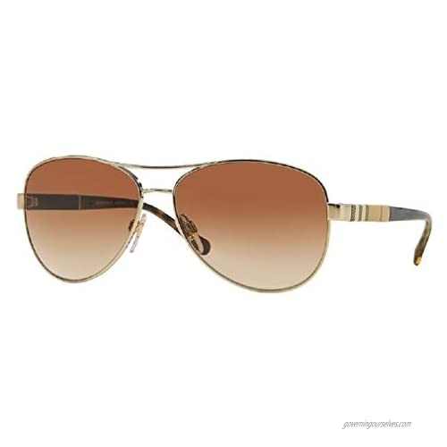 Burberry BE3080 Pilot Sunglasses For Women+FREE Complimentary Eyewear Care Kit