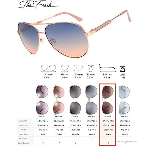 Classic Crystal Elegant Women Beauty Design Sunglasses Gift Box