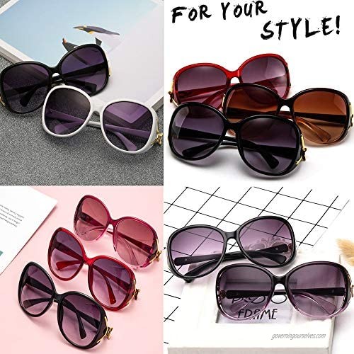 Eyegla Classic Oversized Sunglasses for Women UV Protection Ladies Fashion Retro Sun Glasses Big Frame Sunglasses Mixed Pack