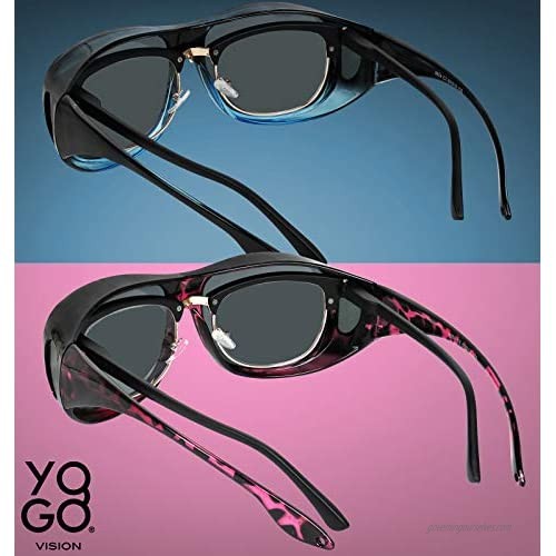 Fit Over Wrap Sunglasses Polarized Lens Wear Over Eyeglasses 100% UV Protection for Men and Women