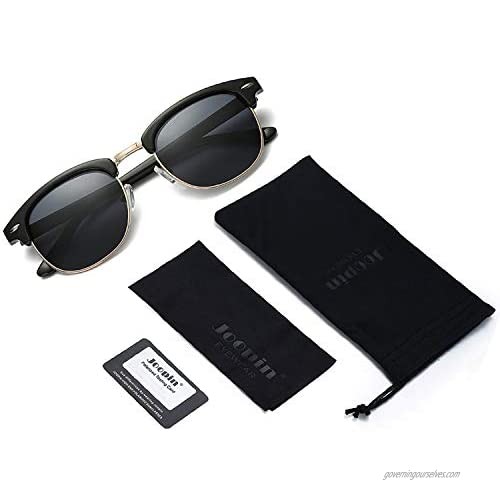 Joopin Polarized Semi Rimless Sunglasses Women Men Brand Sun Glasses UV Protection