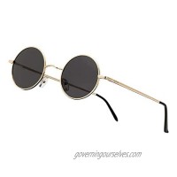 NIEEPA John Lennon Vintage Round Polarized Hippie Sunglasses Small Circle Sun Glasses