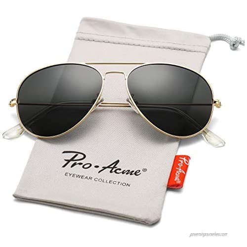 Pro Acme Classic Polarized Aviator Sunglasses for Men and Women UV400 Protection