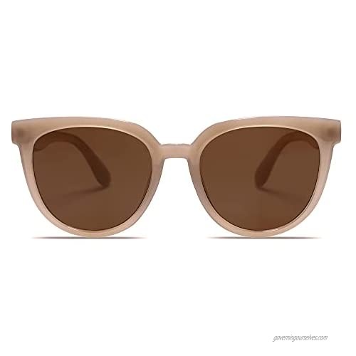 SOJOS Polarized Sunglasses for Women Men Fashion Trendy Round Style UV Protection Lens My Mind SJ2175