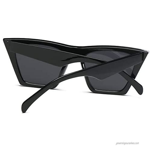 Square Cat Eye Sunglasses for Women Fashion Oversize Cateye Classic women Sunglasses