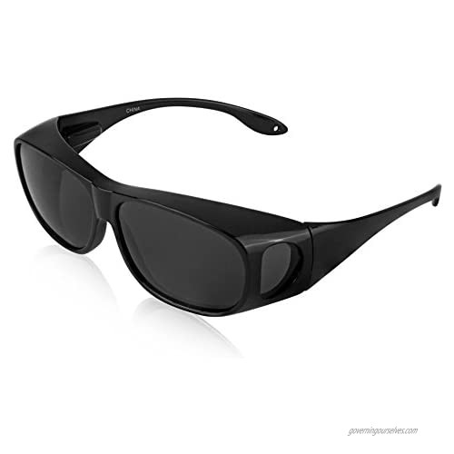 Sunny Pro Fitover Sunglasses Polarized Lens Cover Wear Over Prescription Glasses