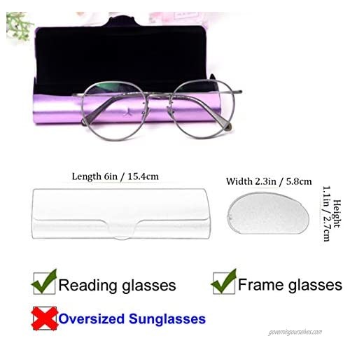 Aluminum Ultra-Light Eyeglass Case Hard Shell Nearsighted Glasses Case for Women & Men