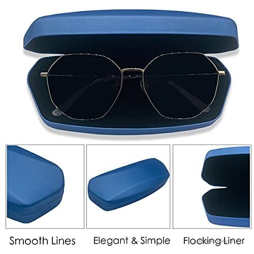 Folaxshoo EyeGlasses Case Protective Hard Clamshell Unisex Glasses Storage Case