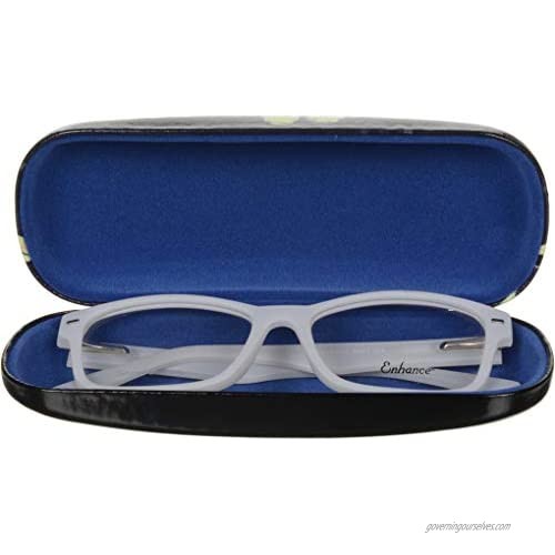 Hard Shell Eyeglass Case Clamshell Fits Small To Medium Frames Reading Glasses Sunglasses for Women Men