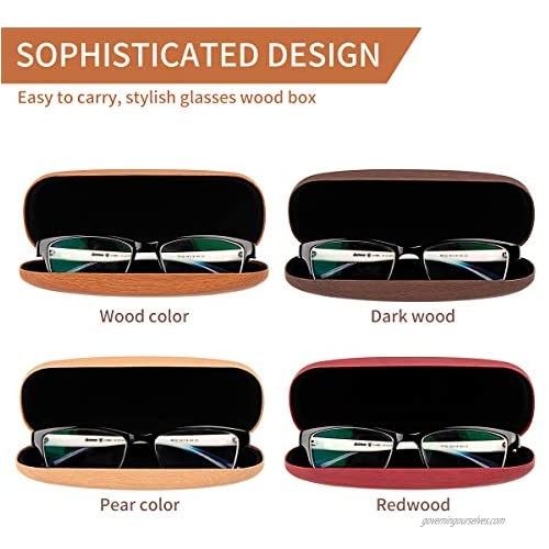 Hard Shell Glasses Case Wool Pattern Protection Eyeglasses Case