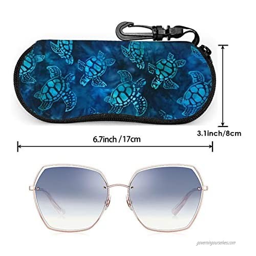 The Nightmare Before Christmas Sunglasses Soft Case With Belt Clip Light Porteble Travel Zipper Eyeglass Case