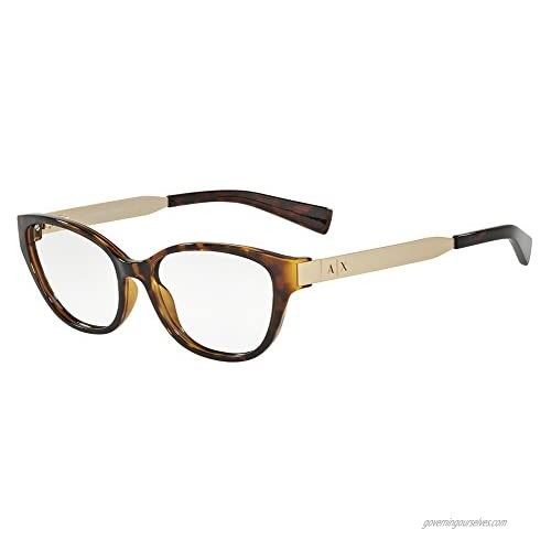 Armani Exchange AX3033F Eyeglass Frames 8037-54 - Tortoise