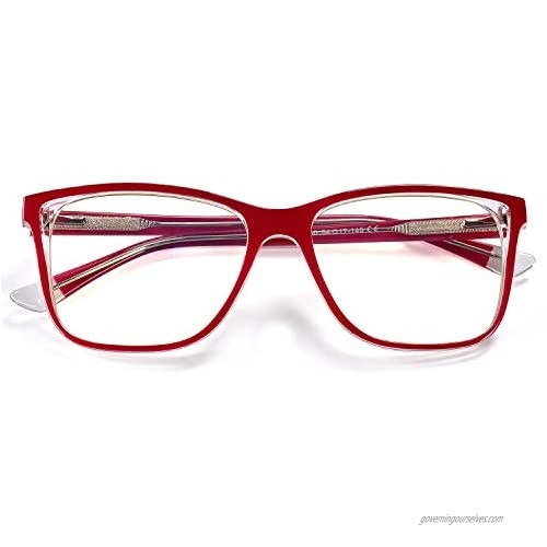BEDO Blue Light Blocking Glasses Square Nerd Eyeglasses Frame Anti Blue Ray Computer Game Glasses