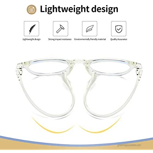 Blue Light Blocking Glasses Vintage Round Frame Eyeglasses for Women Men Black