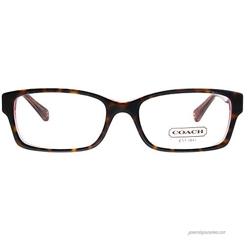 Coach Women's HC6040 Eyeglasses Tortoise/Pink 52mm