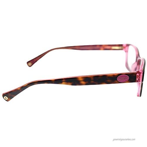 Coach Women's HC6040 Eyeglasses Tortoise/Pink 52mm
