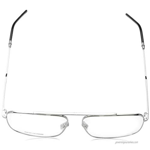 Dior Homme CD 220 010 Palladium Metal Aviator Eyeglasses 58mm