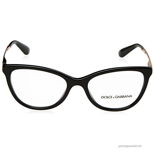 Dolce&Gabbana DG3258 Eyeglass Frames 501-52 - Black DG3258-501-52