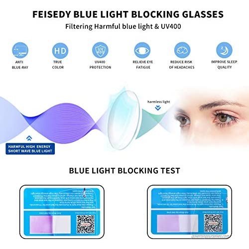 FEISEDY Lightweight Rimless Titanium Stainless Steel Anti-Blue Light Reading Glasses B2686