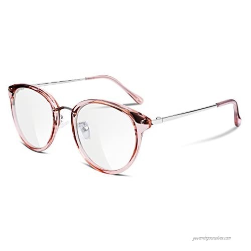 FEISEDY Women Vintage Glasses Frames Round Eyewear Clear Lens B2260