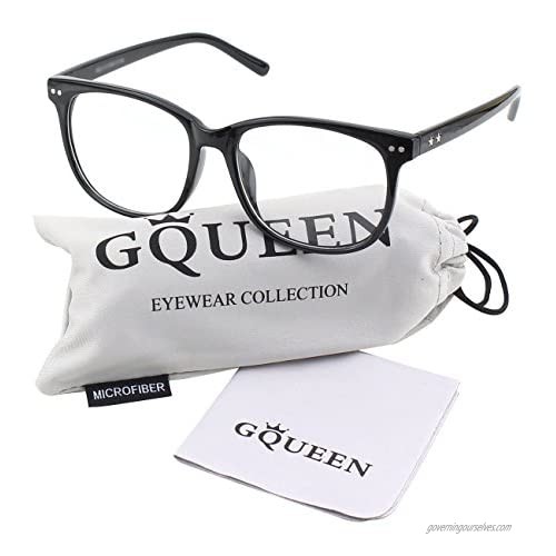 GQUEEN Fake Glasses for Women Men Non Prescription Glasses Clear Lens Glasses Eyeglasses 201581
