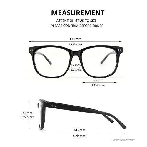 GQUEEN Fake Glasses for Women Men Non Prescription Glasses Clear Lens Glasses Eyeglasses 201581