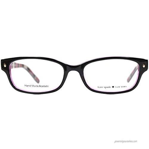 Kate Spade Lucyann Eyeglasses-0X78 Black Pink Striped-49mm