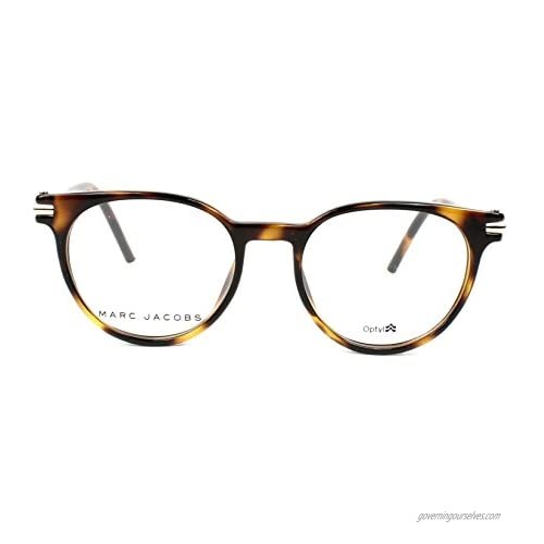 Marc Jacobs Marc 51 TLR Havana Plastic Round Eyeglasses 48mm