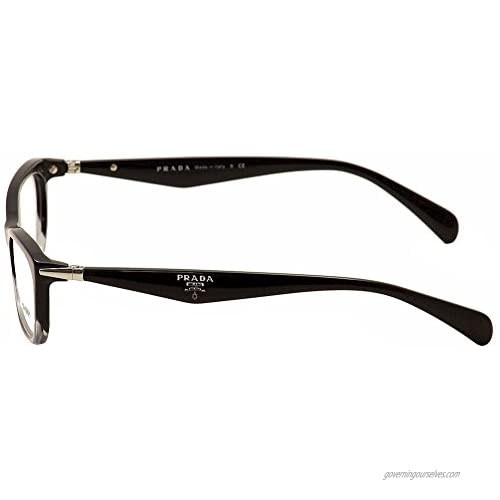 NEW Prada Eyeglasses VPR 15P Black ZYY1O1 VPR15P 53mm