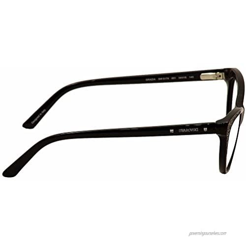 SWAROVSKI Eyeglasses SK5174 GRAZIA 001 Shiny Black