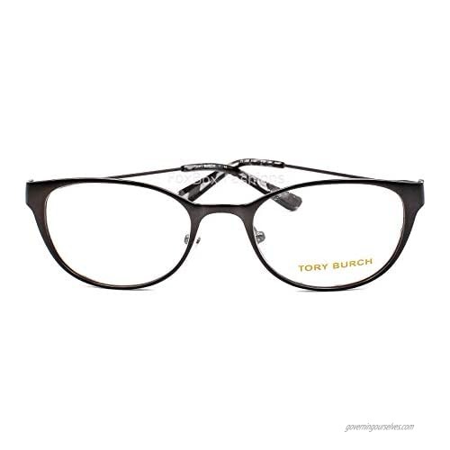 Tory Burch TY1050 Eyeglass Frames 3162-51 - Satin Dk Gun/black Mosaic TY1050-3162-51