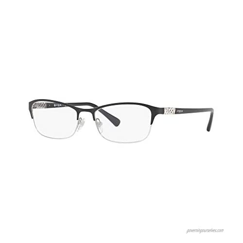 Vogue Eyewear Women's Vo4057b Metal Rectangular Prescription Eyeglass Frames