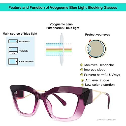 Voogueme Cat Eye Eyeglasses for Women Walburga GOP239668-02