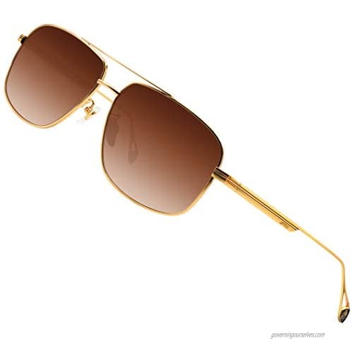 ATTCL Men's Fashion Driving Polarized Sunglasses UV Protection Metal Frame