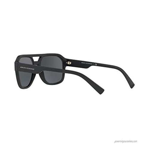 AX Armani Exchange Men's Ax4074s Rectangular Sunglasses