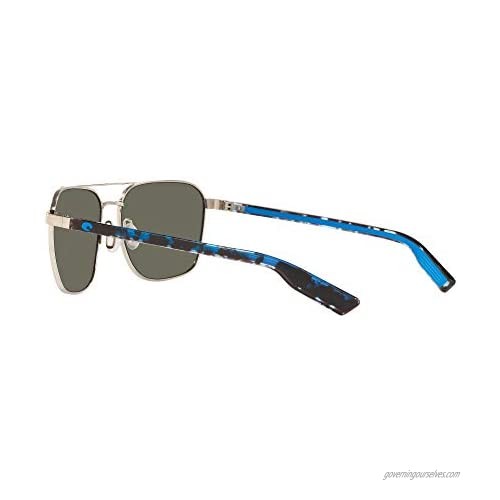 Costa Del Mar Men's Wader Rectangular Sunglasses