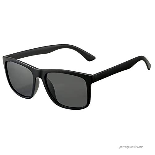 DeBuff Unisex Polarized Sunglasses Classic Retro Sun Glasses  Unbreakable TR90 Frame