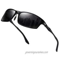 DUCO Polarized Sunglasses for Men 100% UV400 Protection Metal Frame Driving Men's Sun Glasses 8201