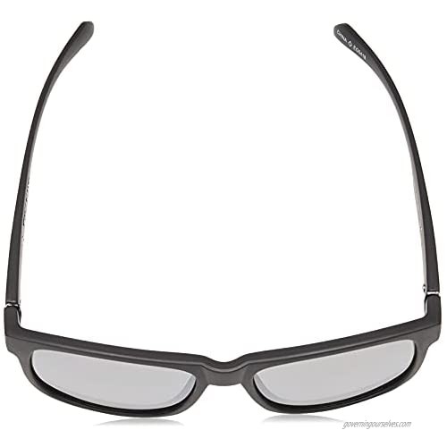 Foster Grant Men's Ramble Rectangular Sunglasses Black/Smoke 158 mm