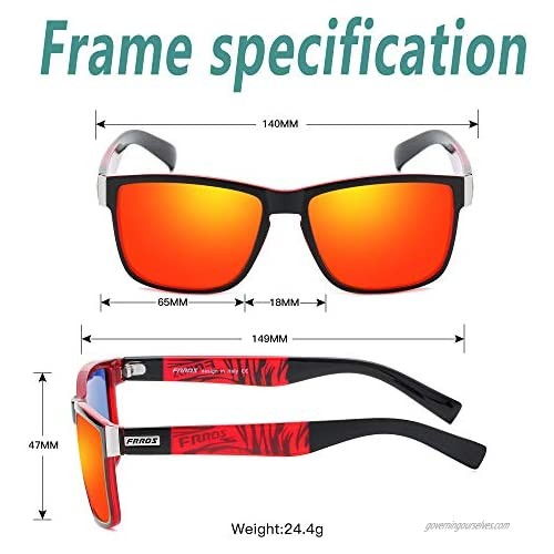 FRROS Vintage Polarized Sunglasses for Men and Women Driving Sun Glasses 100% UV Protection 518