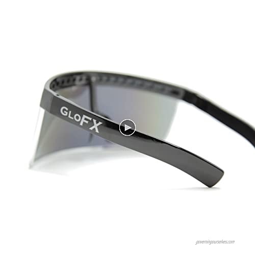 GloFX Face Shield Visor - Side and Front Face Coverage - Ideal For Long Term Wear Reusable Sunglasses