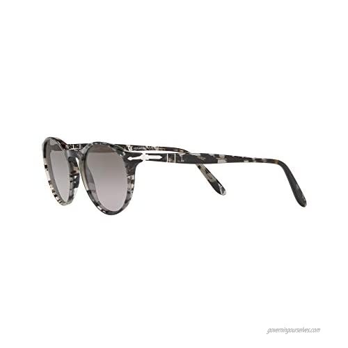 Persol PO3092SM Phantos Sunglasses Grey Tortoise/Gradient Grey Polarized 50 mm