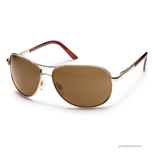 Suncloud Aviator Polarized Metal Sunglasses
