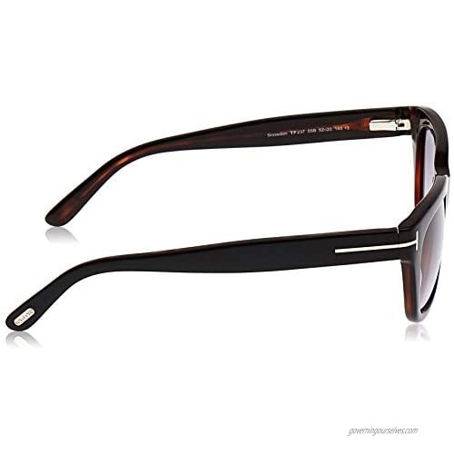Tom Ford SNOWDON FT0237 05B Black/Other Sunglasses Grey Gradient 52mm Lens