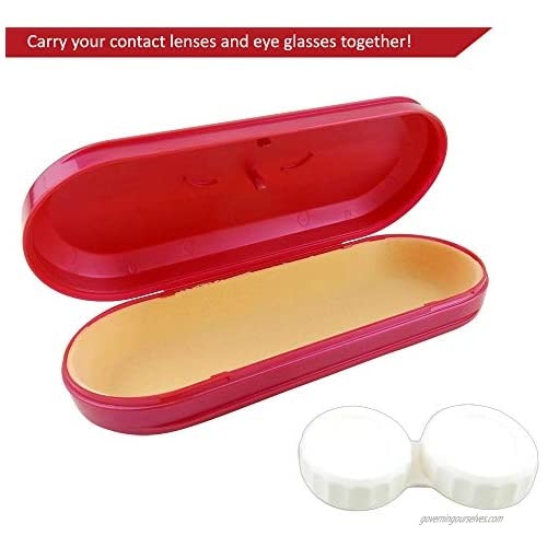 DualCase Eyeglasses & Contacts Combo Carrying Case Plastic - Lot of 3. #AP68712.