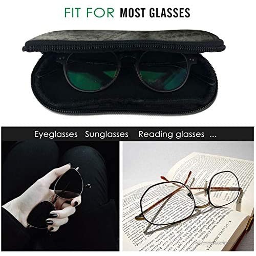 Grade Grey Bronze Tie Dye Sunglasses Case Zipper Portable Glasses Case Box Soft with Belt Clip for Adult Children Sports