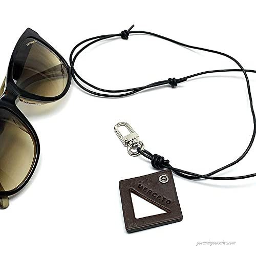 Mercato Sunglasses Leather Holder Strap Necklace Keeper
